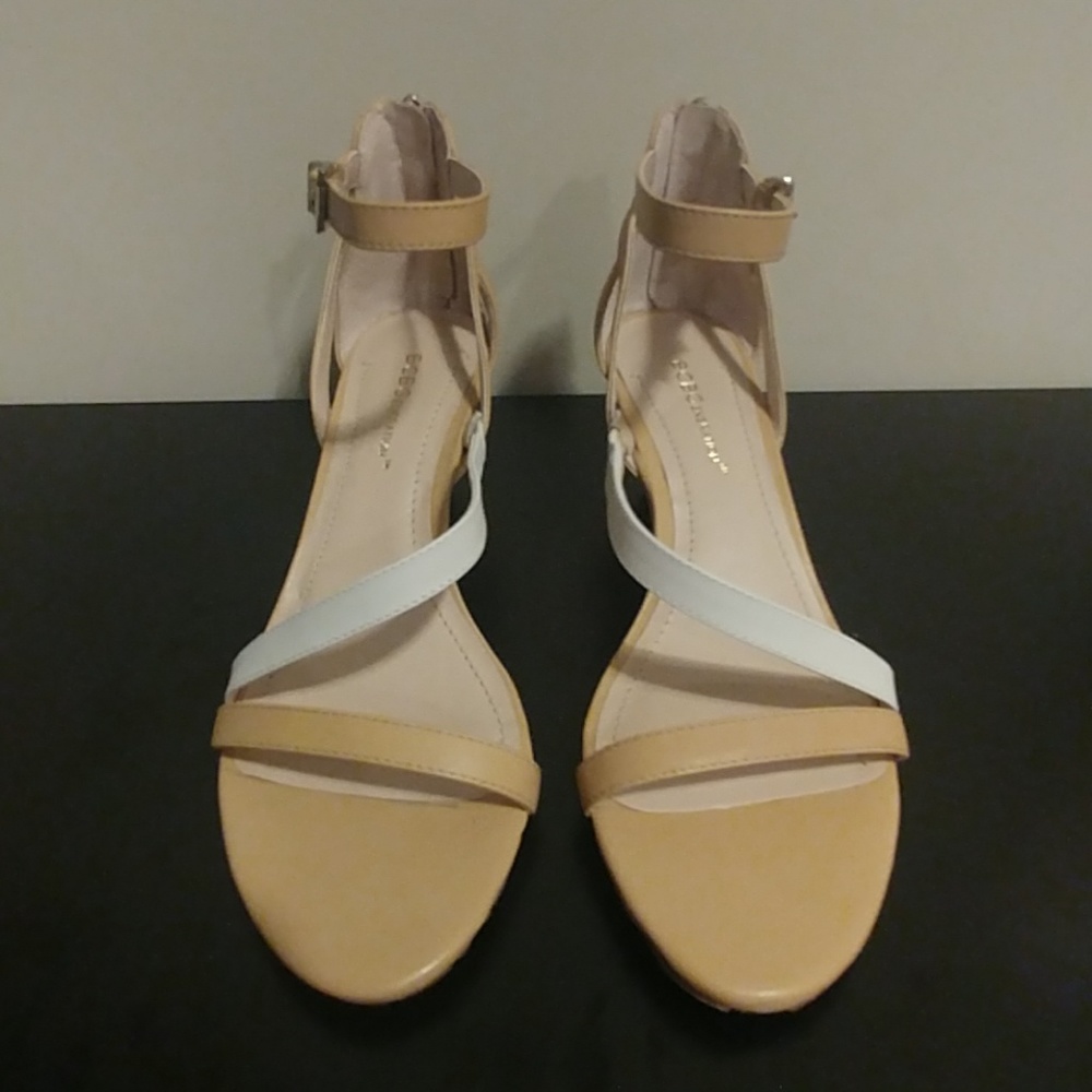 BCBGeneration open toe wedge heel